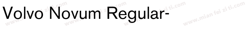 Volvo Novum Regular字体转换